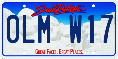 SD license plate 0LMW17