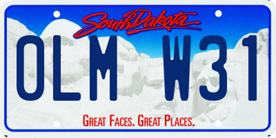 SD license plate 0LMW31