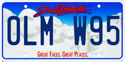 SD license plate 0LMW95