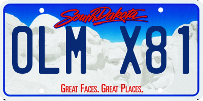 SD license plate 0LMX81