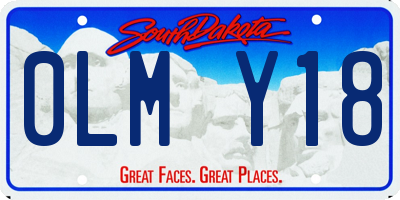 SD license plate 0LMY18