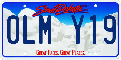 SD license plate 0LMY19