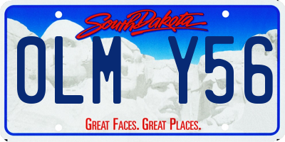 SD license plate 0LMY56