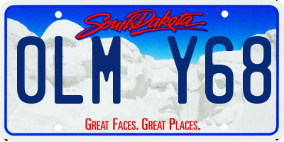 SD license plate 0LMY68