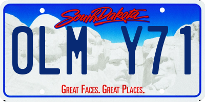 SD license plate 0LMY71