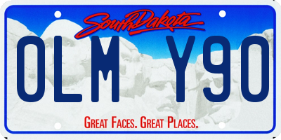 SD license plate 0LMY90