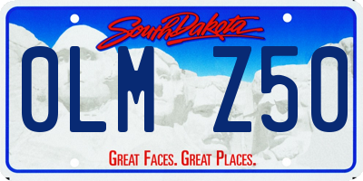 SD license plate 0LMZ50