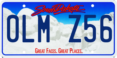 SD license plate 0LMZ56