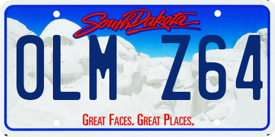 SD license plate 0LMZ64