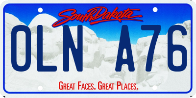 SD license plate 0LNA76