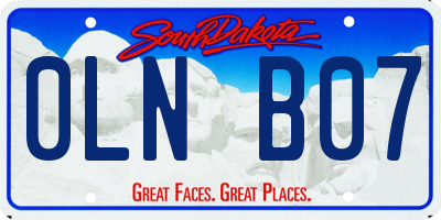SD license plate 0LNB07
