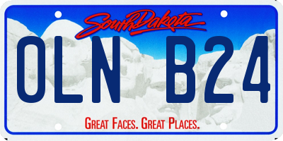 SD license plate 0LNB24
