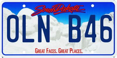 SD license plate 0LNB46