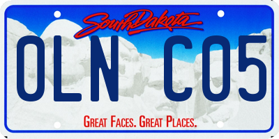 SD license plate 0LNC05