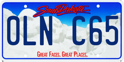 SD license plate 0LNC65