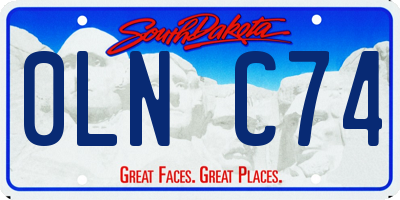 SD license plate 0LNC74