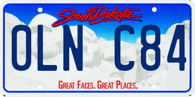 SD license plate 0LNC84