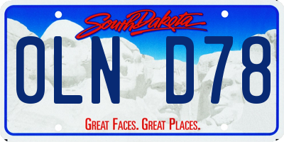 SD license plate 0LND78