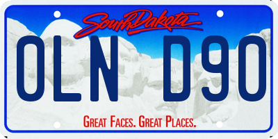 SD license plate 0LND90
