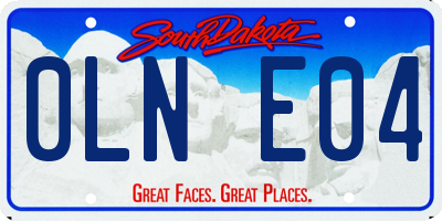 SD license plate 0LNE04