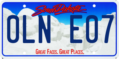 SD license plate 0LNE07