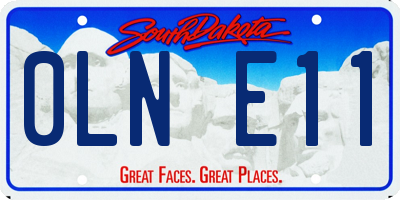 SD license plate 0LNE11