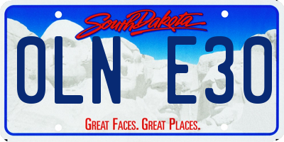 SD license plate 0LNE30