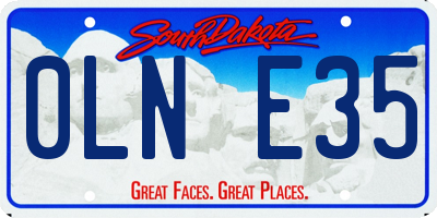 SD license plate 0LNE35