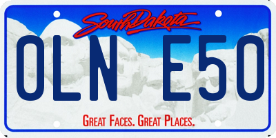 SD license plate 0LNE50
