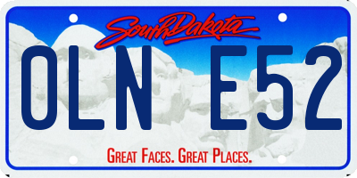 SD license plate 0LNE52