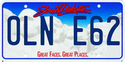 SD license plate 0LNE62