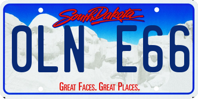 SD license plate 0LNE66