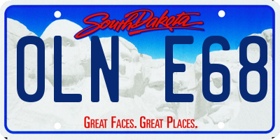 SD license plate 0LNE68