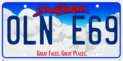 SD license plate 0LNE69