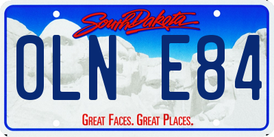 SD license plate 0LNE84