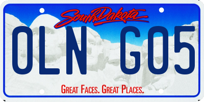 SD license plate 0LNG05