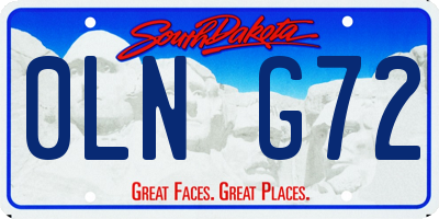 SD license plate 0LNG72
