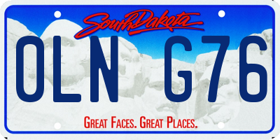 SD license plate 0LNG76