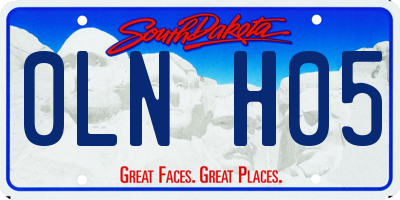 SD license plate 0LNH05