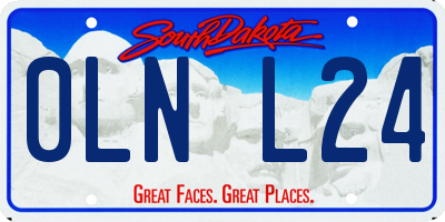 SD license plate 0LNL24