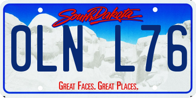 SD license plate 0LNL76
