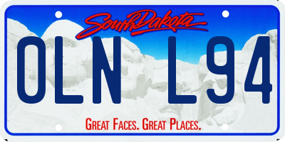 SD license plate 0LNL94