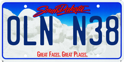 SD license plate 0LNN38
