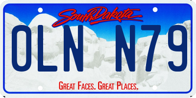 SD license plate 0LNN79
