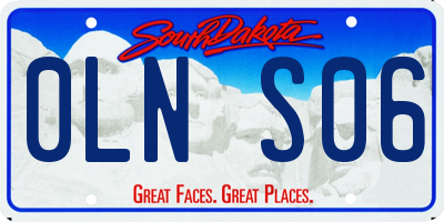 SD license plate 0LNS06