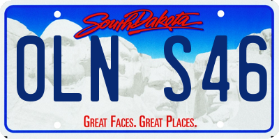 SD license plate 0LNS46