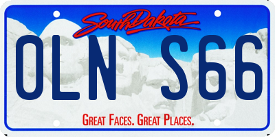 SD license plate 0LNS66