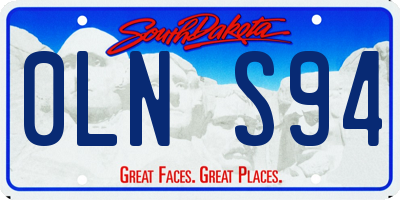 SD license plate 0LNS94