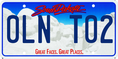 SD license plate 0LNT02