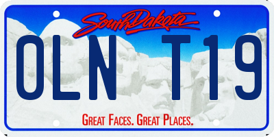 SD license plate 0LNT19
